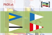  Pack Banderas Naúticas Repetidores y Galladerte de
